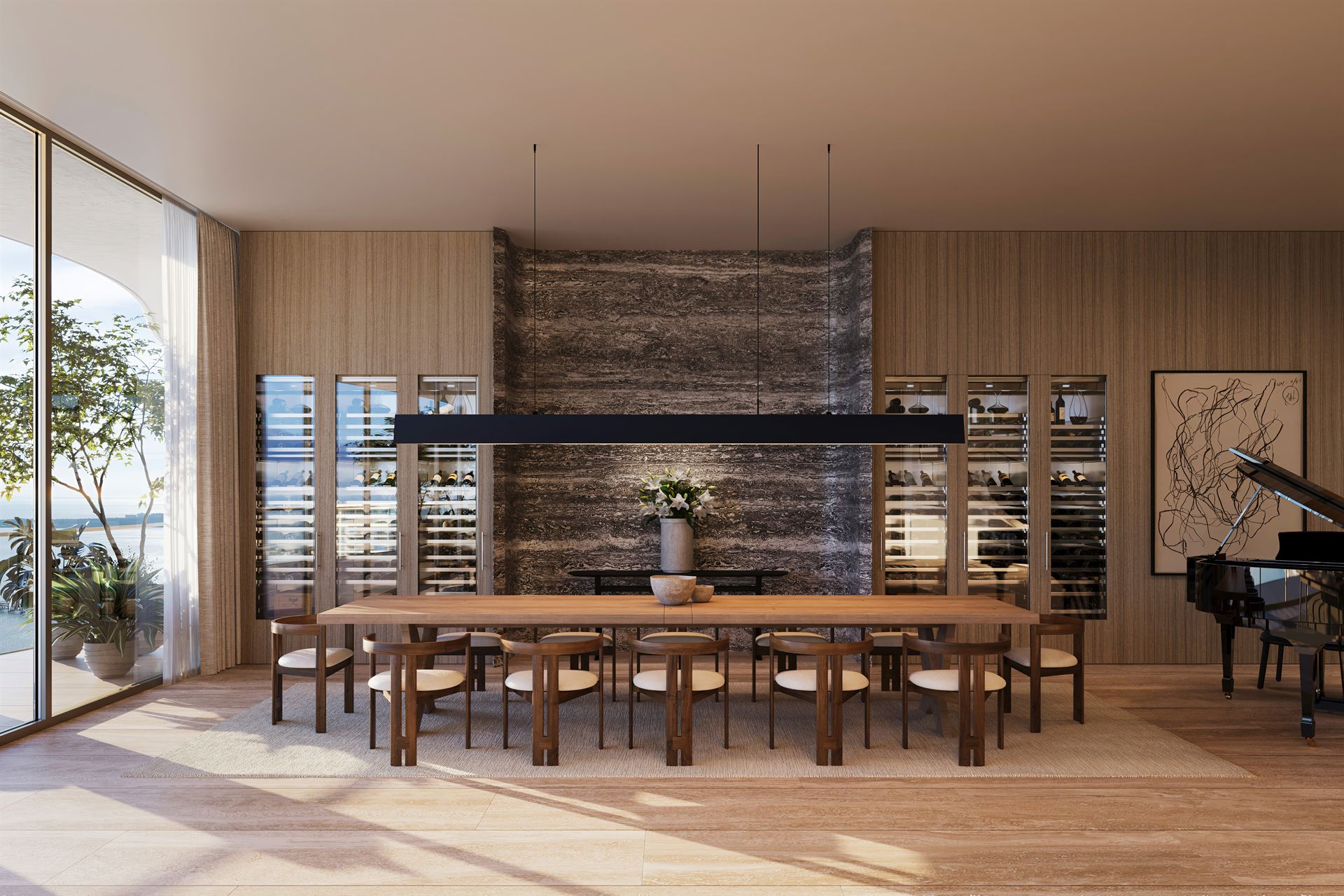 1428 Brickell — Lobby and common areas designed by Antonio Citterio