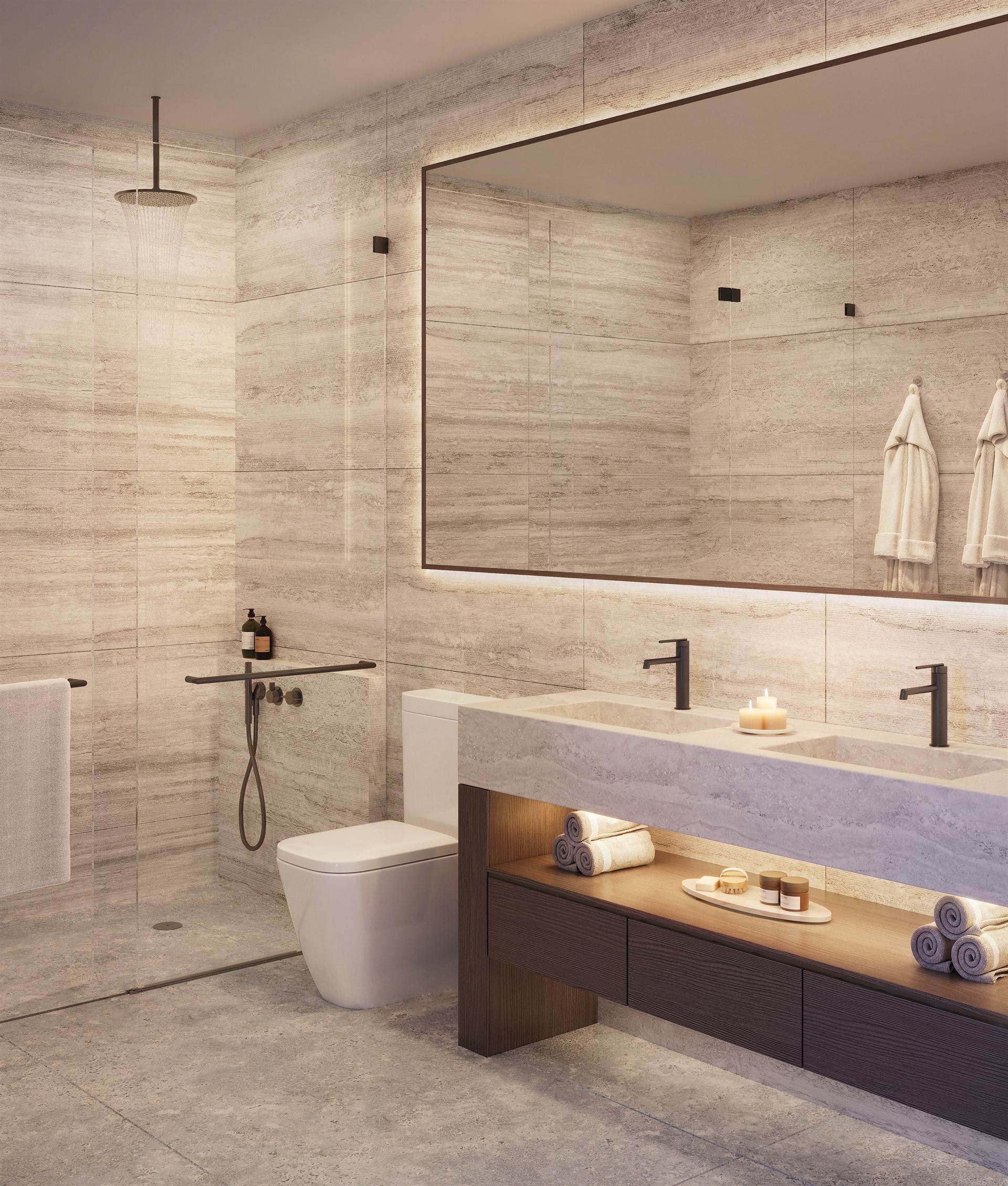 Ora by Casa Tua — baño principal con diseño m2atelier