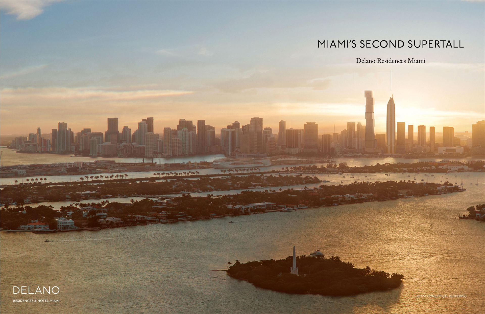 Delano Residences Miami — Preventa supertall en Downtown Miami — Desde $742,000 USD