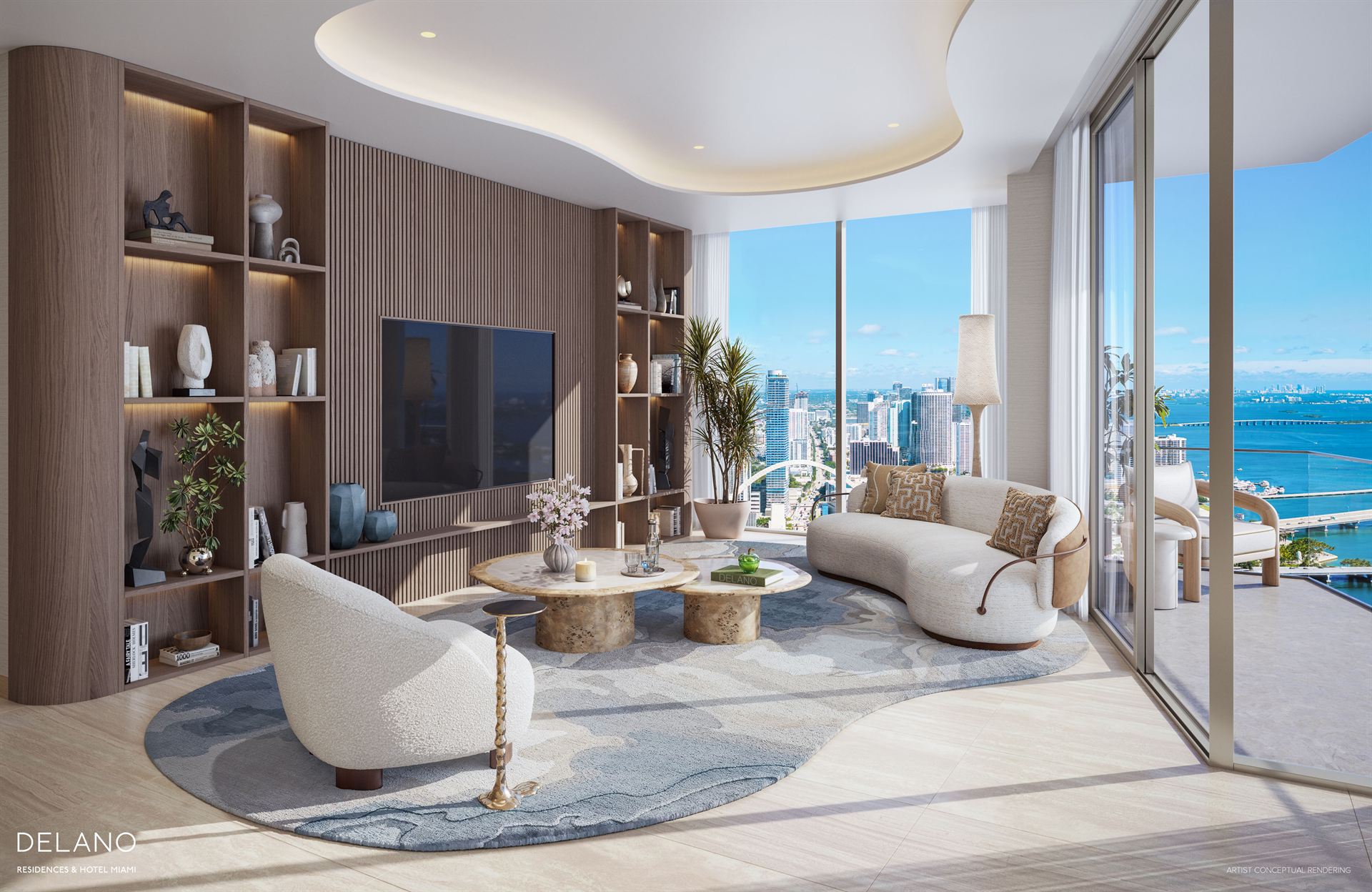 Delano Residences Miami — Lobby and amenities