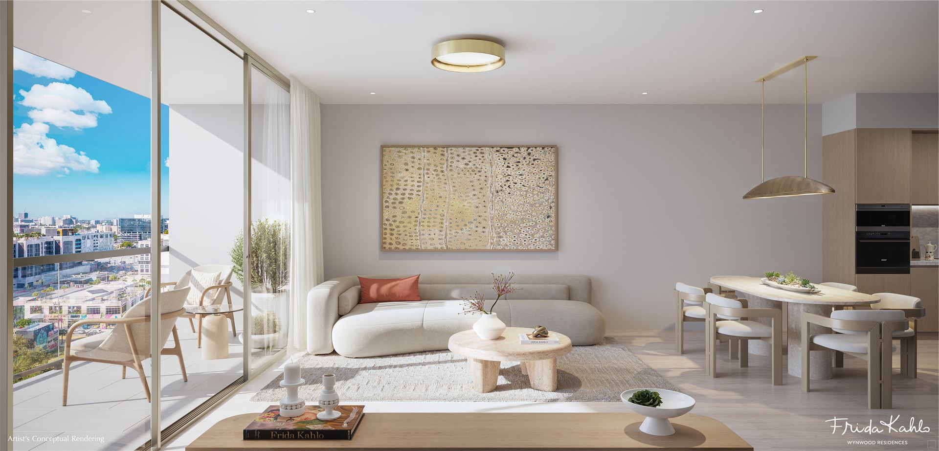 Frida Kahlo Wynwood Residences — sala de estar de lujo