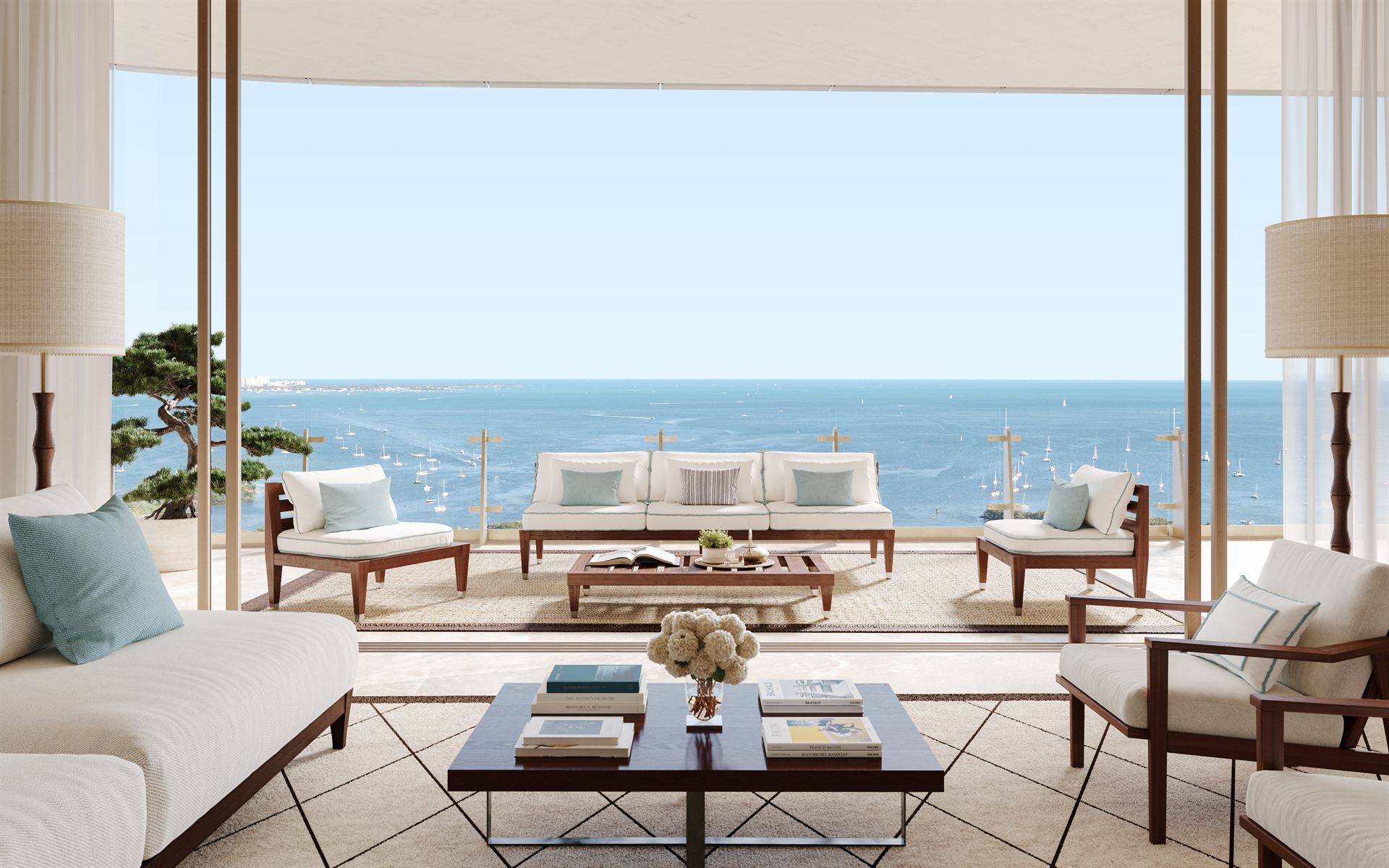 Four Seasons Coconut Grove — Interiores y áreas comunes con estándar Four Seasons