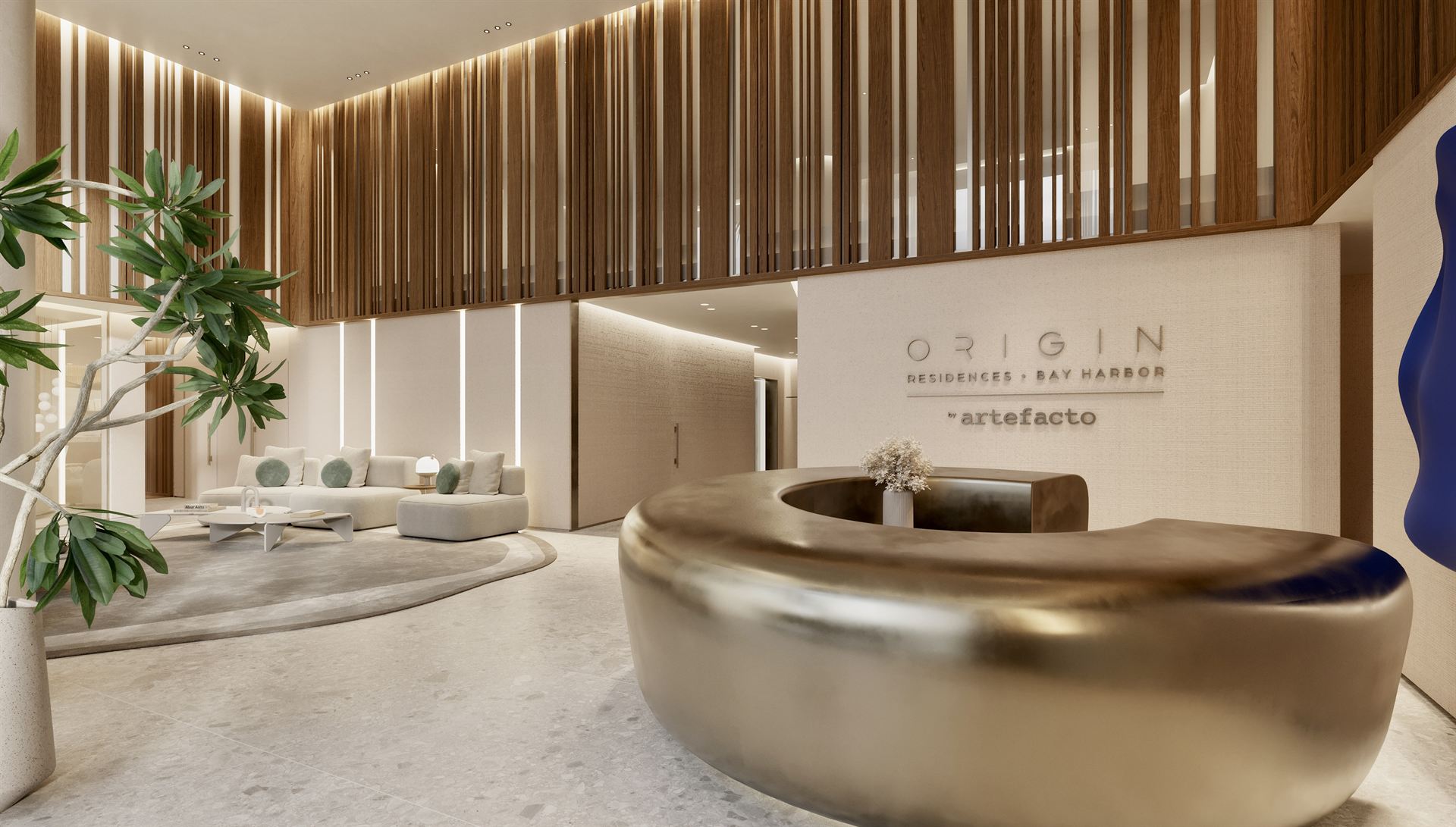 Origin Residences by Artefacto — Exterior view and branded architecture in Edgewater