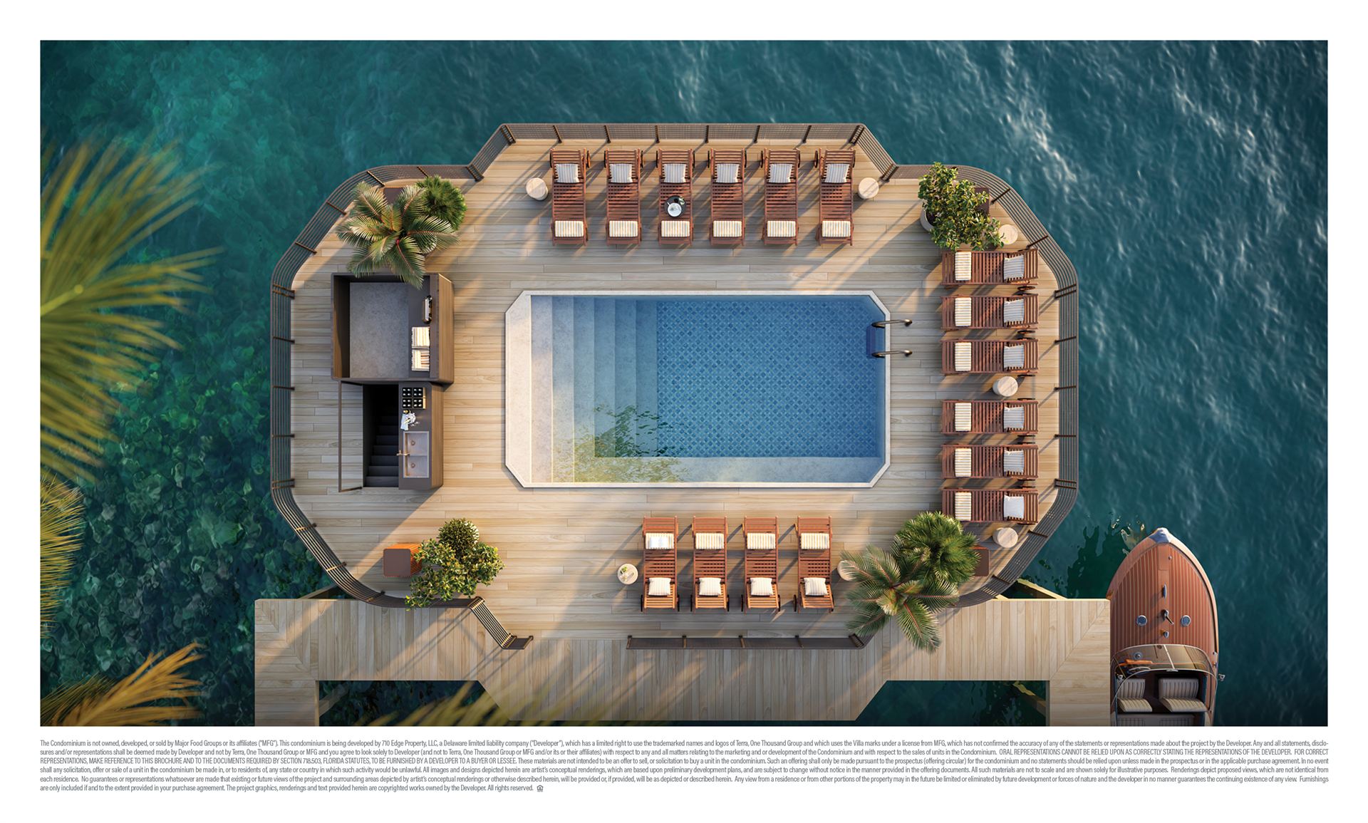 Villa Miami — Vista exterior y arquitectura branded waterfront